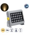GLOBOSTAR® FLOODHENA 90638 Προβολέας Σποτ Wall Washer LED 24W 2160lm 30° AC 220-240V Αδιάβροχο IP65 Θερμό Λευκό 2700K - Bridgelux SMD Chip - Γκρι Ανθρακί - Μ22.5 x Π6 x Υ16.5cm - 3 Χρόνια Εγγύηση